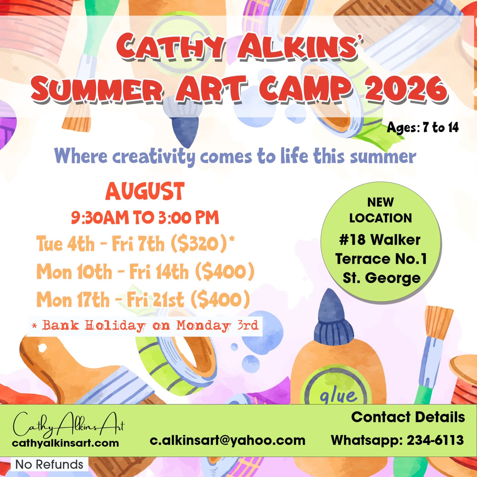 Cathy Alkins’ Summer Art Camp 2026