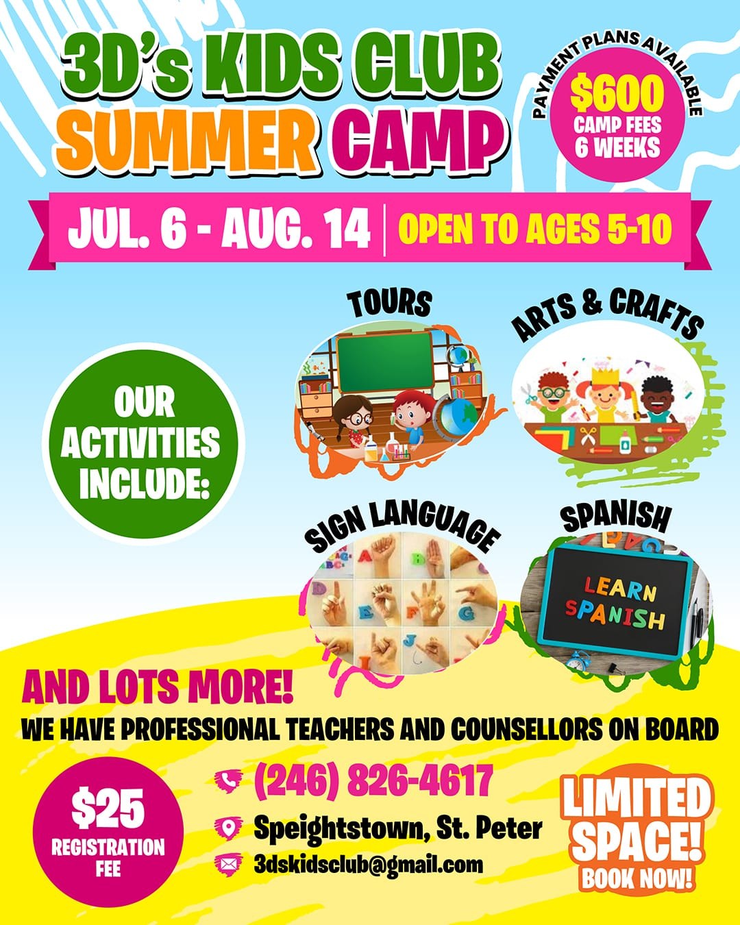 3D's Kids Club Summer Camp