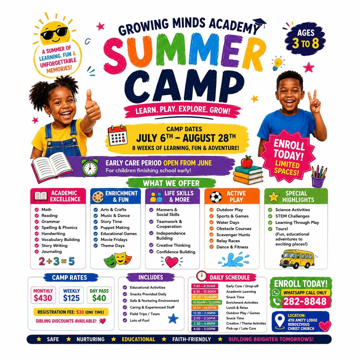Growing Minds Academy Summer Camp
