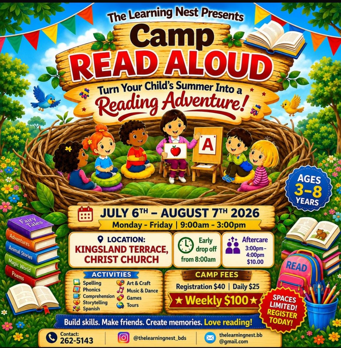 The Learning Nest: Camp Read Aloud