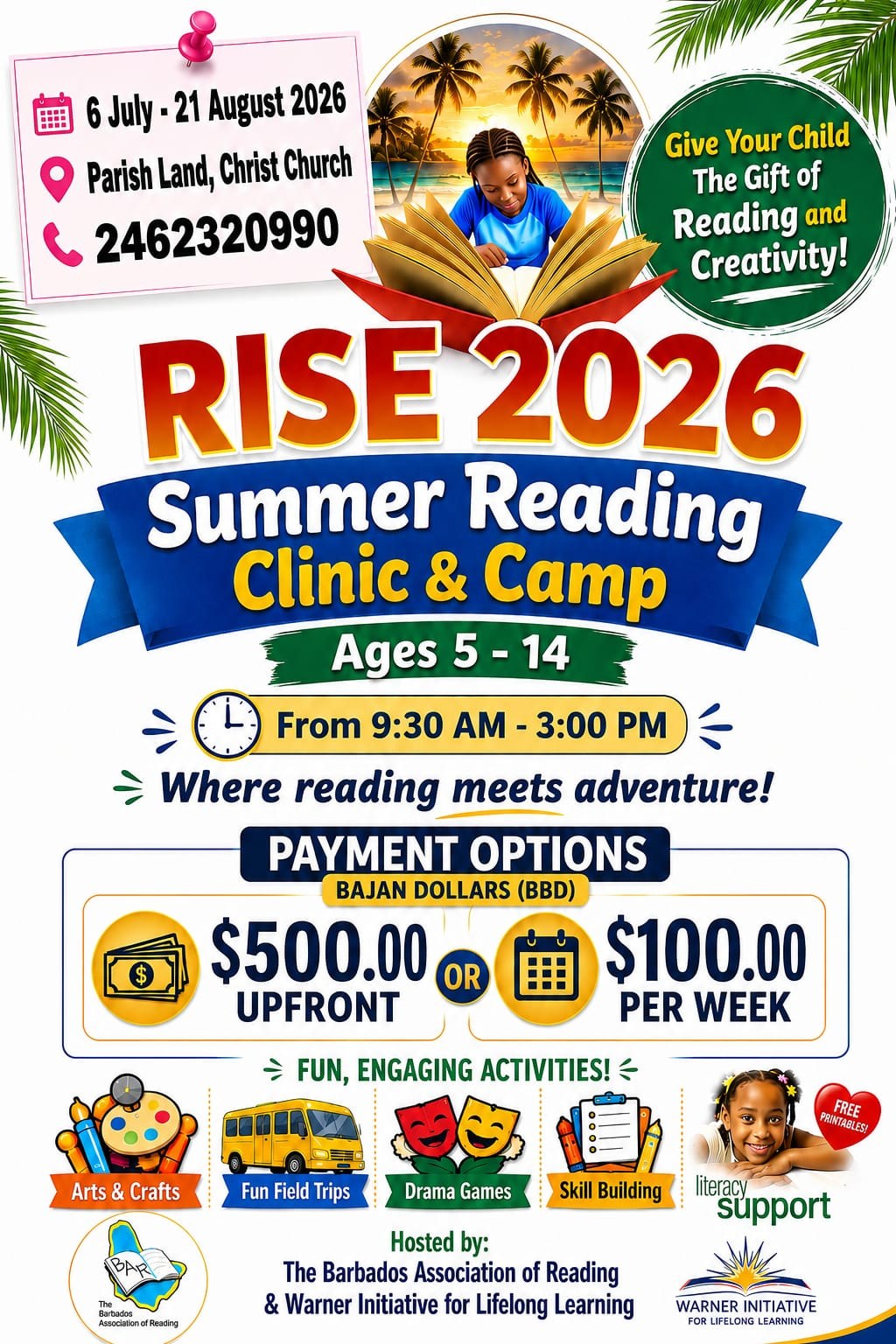 RISE 2026 Summer Reading Clinic & Camp